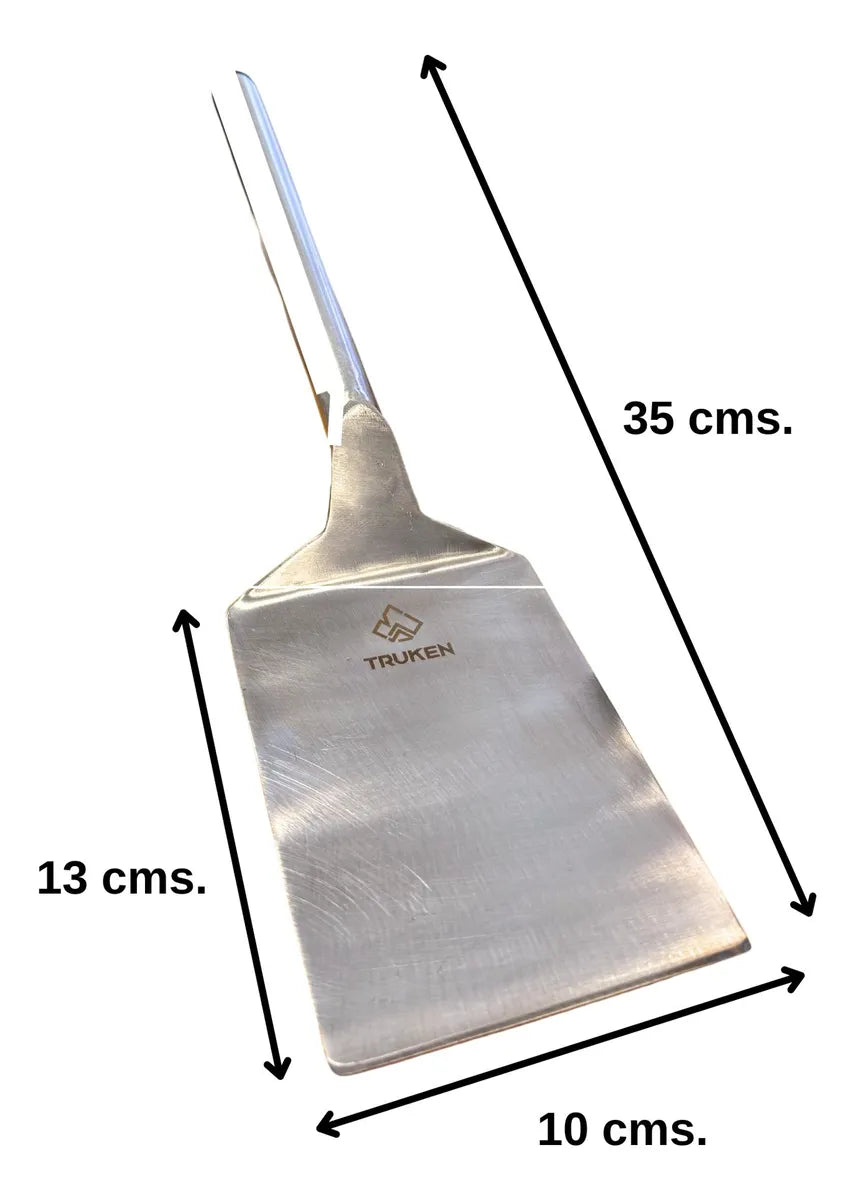 Plancha churrasquera + Espátula de acero inoxidable