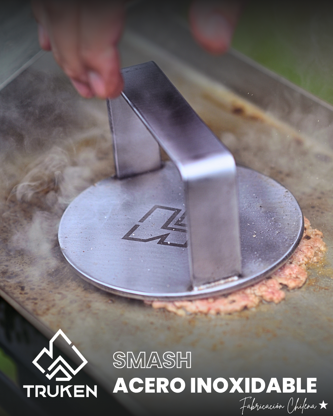 Prensa Smash Burger de acero inoxidable 5 pulgadas