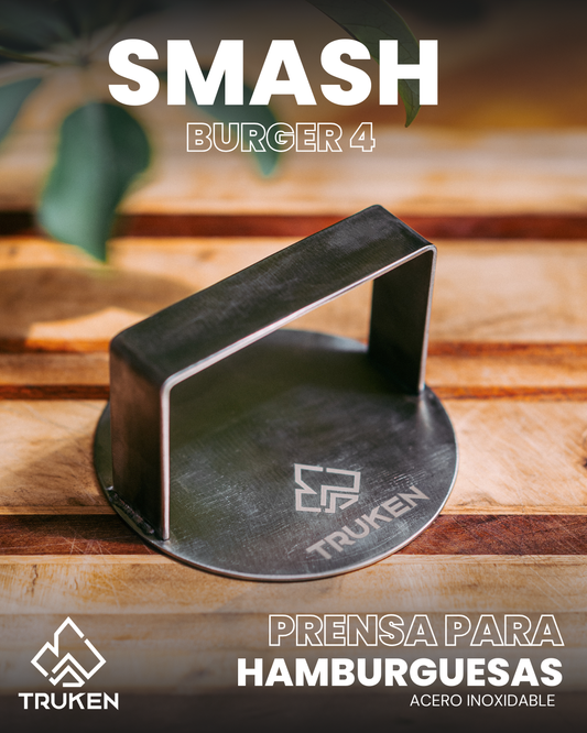 10x Prensa Hamburguesa Smash 4.5 Acero Inoxidable (Partner)
