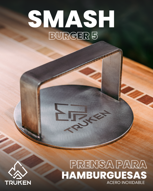 10x Prensa Smash Burger de acero inoxidable 5 pulgadas (Partner)