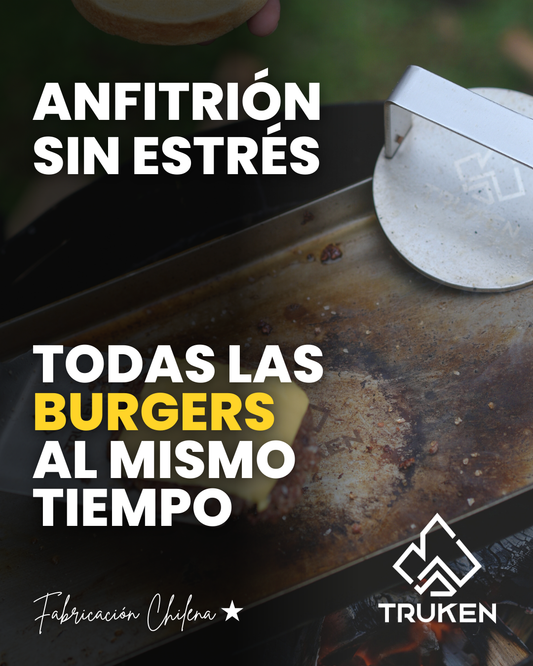 Prensa Smash Burger 5 + Espátula Acero Inoxidable