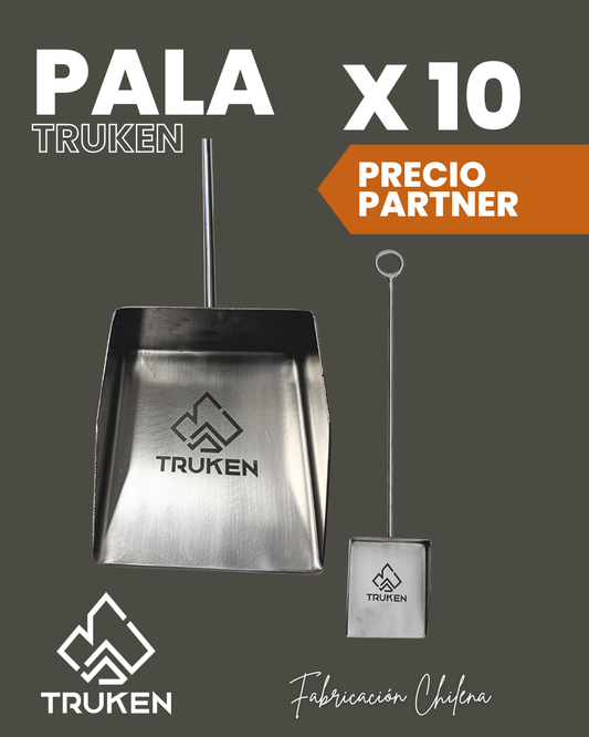 10x Pala de Acero Inoxidable (Partner)