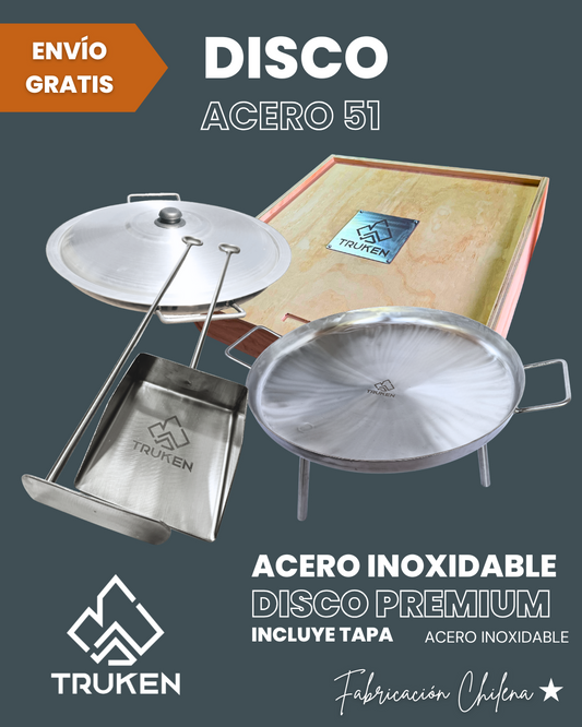 Kit Maestro – Disco + Caja de Madera + Set Pala & Atizador