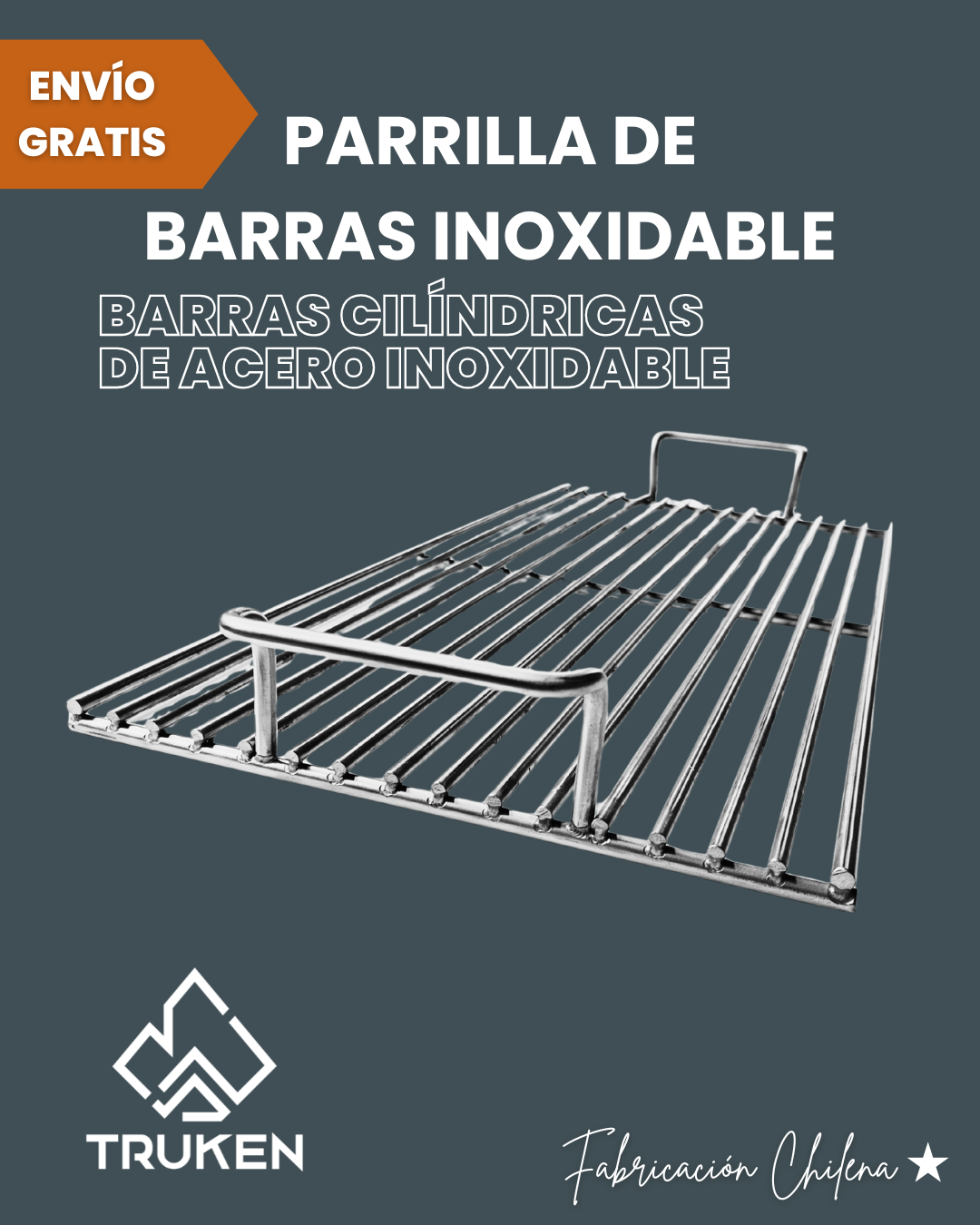 Parrilla de Barras Acero Inoxidable