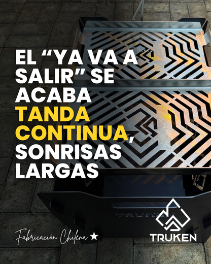 Fogón Armable XL + 2 Parrillas inoxidables