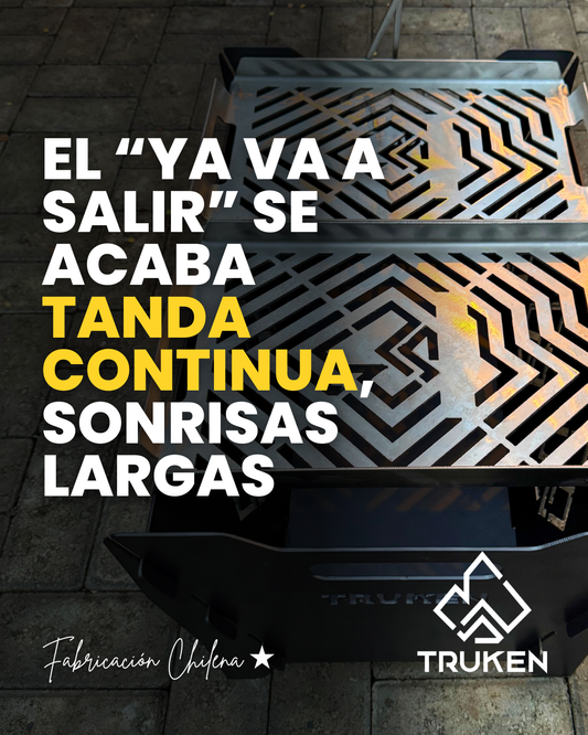 Fogón Armable XL + 2 Parrillas inoxidables