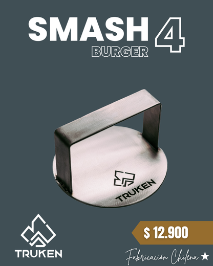 Prensa Hamburguesa Smash 4.5 Acero Inoxidable