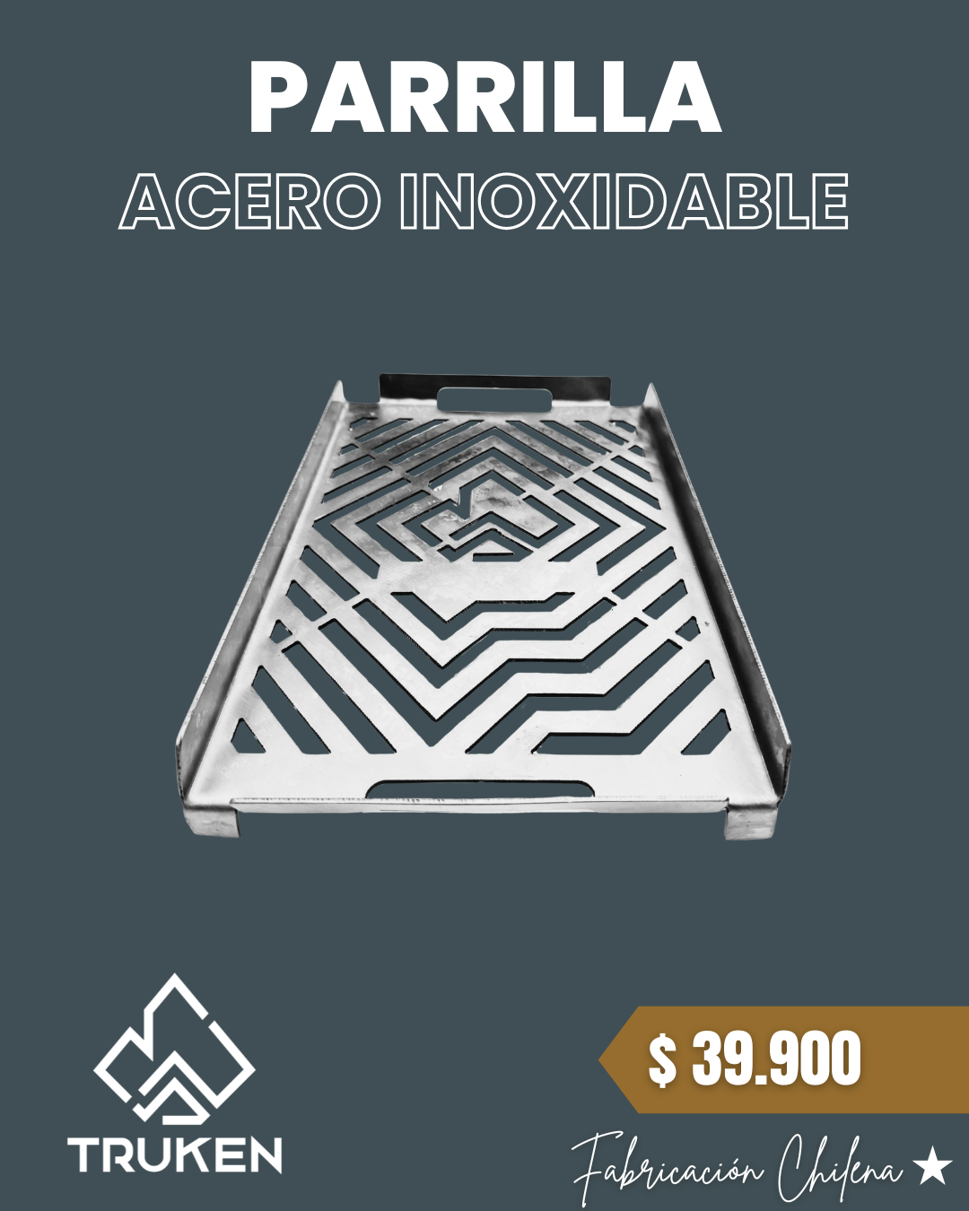 Parrilla Truken Acero Inoxidable