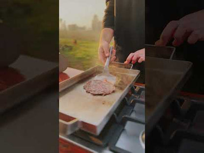 Plancha + Smash + Espátula Acero Inoxidable Truken